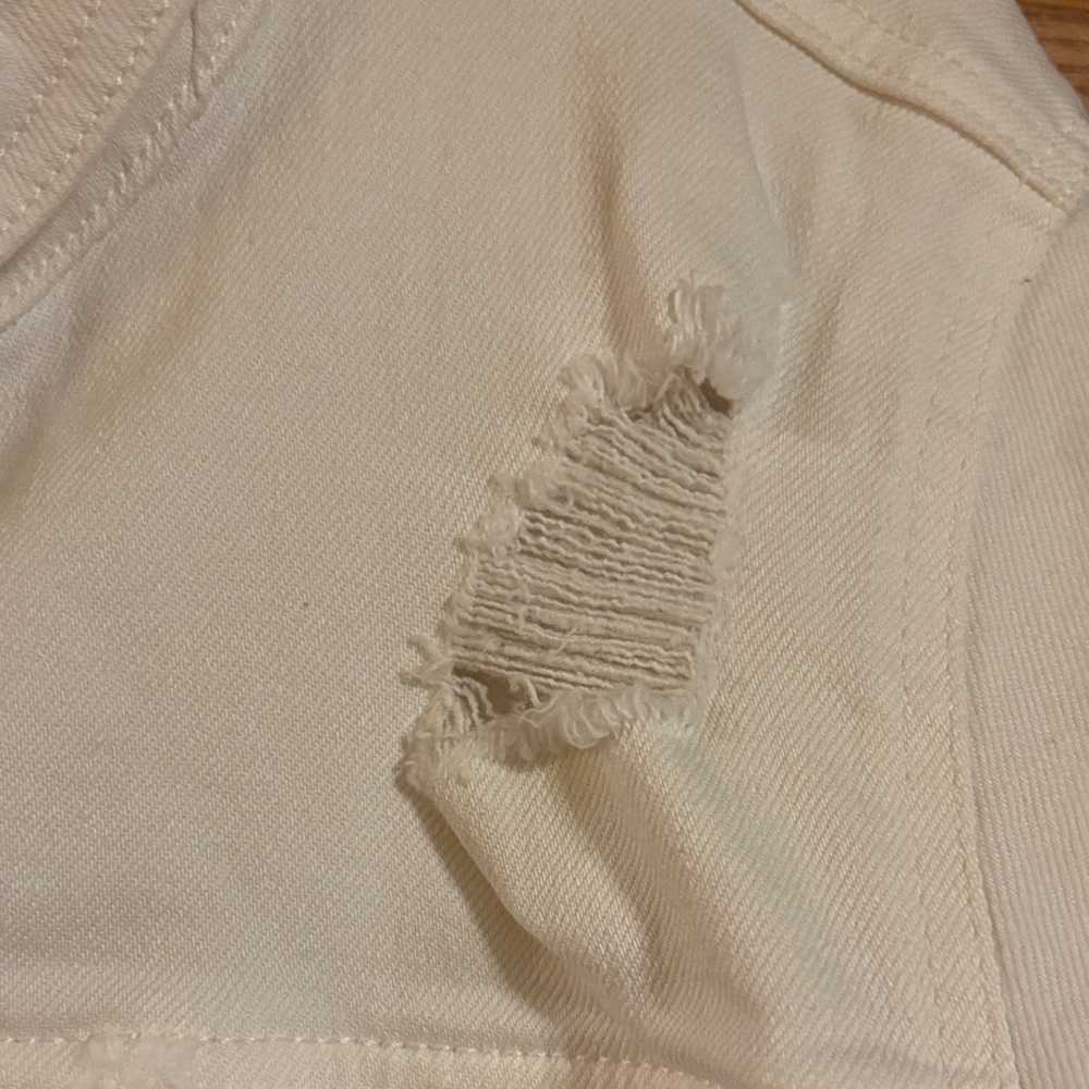 Maurices White Distressed Denim Jacket - Picture 5 of 9